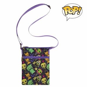 Loungefly Funko Pop! The Nightmare Before Christmas Black‎ Light Passport Bag